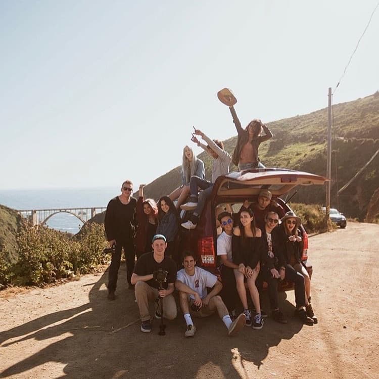 Creators on a road trip in Big Sur